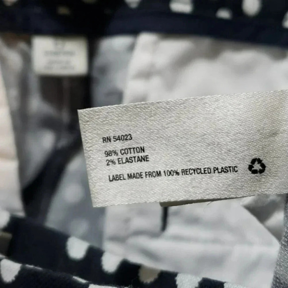 Gap Slim Cropped stretch 6 black/white polka dot‎ pants - Picture 5 of 6